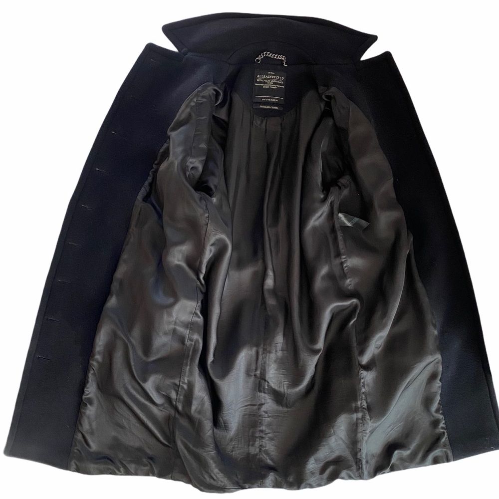 All Saints Bresnef Russian Millitary Coat in Navy Blue | 2 - Picture 7 of 13